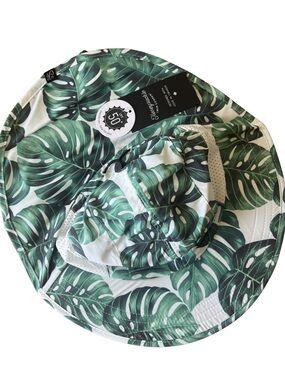 Honeysuckle Swim Company Tropical Leaf Sun/Swim Hat | NWT